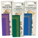 Brass Bookminders Page Markers: Tumbling Books