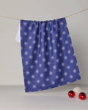 Snowy Tea Towel - Holiday 2026: Indigo