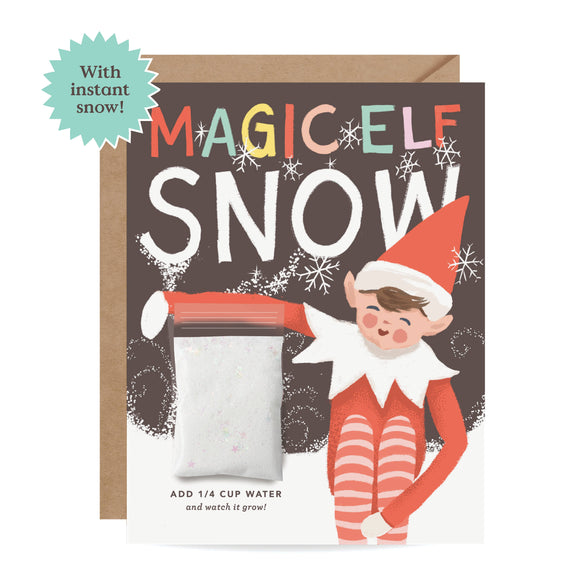Snow Card - Magic Elf Instant Snow Christmas