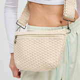 Ethereal - Woven Neoprene Crossbody Bag: Olive