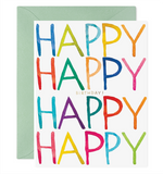 Really Happy Birthday Greeting Card: 4.25 X 5.5 INCHES