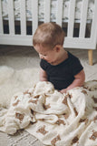 Teddy Bear Bamboo Muslin Swaddle Baby Blanket