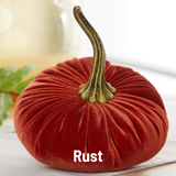 Pumpkin Large Velvet, Fall Decor, Shelf Sitter, Tablescape: Olive