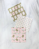 Flower Tiles Dishcloth Set - Mahjong
