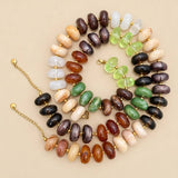 MULTI IRREGULAR BEADED NECKLACE | 40NK9800: A