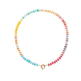 Natural Stone Semi-Precious Glass Mixed Necklace | 40NK9659: C