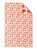 Berries & Cherries: Reversible Hand Towel: Cream / 19x29 / Hand Towel