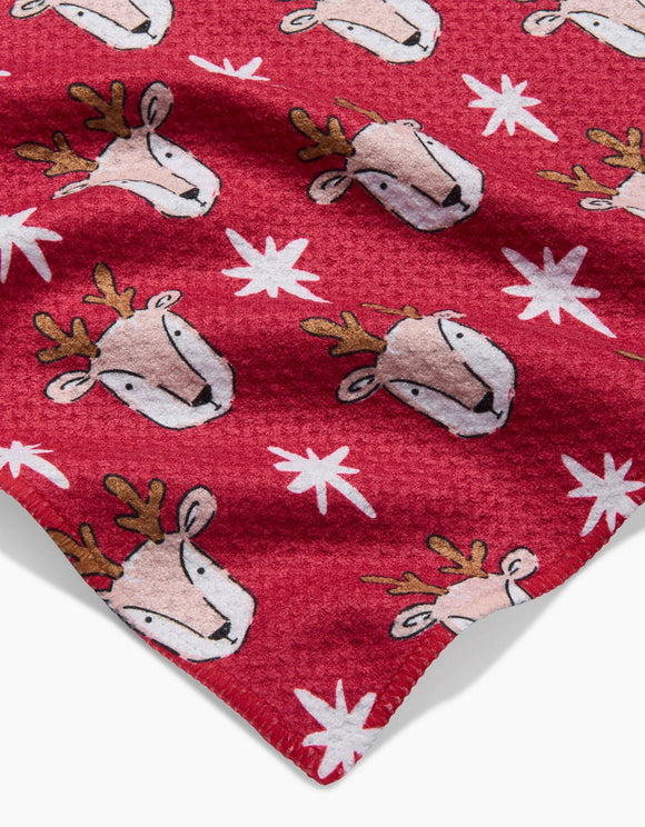 Reindeer Star Bar Towel