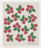 Raspberries Swedish Dishcloth