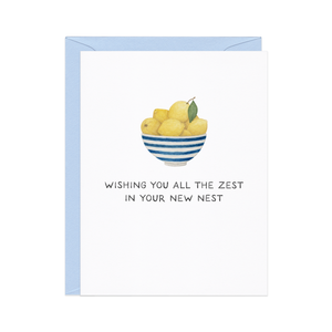 All The Zest — Lemon Pun Housewarming Card