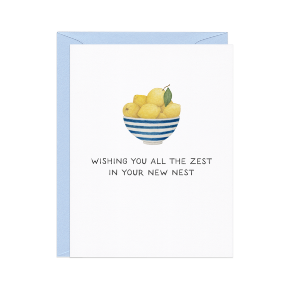All The Zest — Lemon Pun Housewarming Card