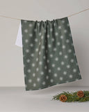 Snowy Tea Towel - Holiday 2026: Indigo