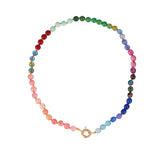 Natural Stone Semi-Precious Glass Mixed Necklace | 40NK9659: C