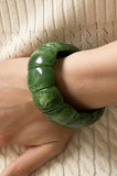 Color-Block Acrylic Stretch Cord Bracelet | 40B5195: Pink
