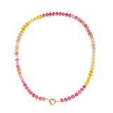 Natural Stone Semi-Precious Glass Mixed Necklace | 40NK9659: C