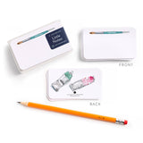 Watercolor Little Notes® – Mini Notecard Pack, Set of 55