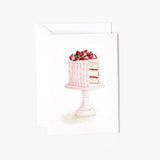 Pink cake mini enclosure notecard