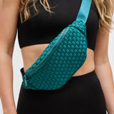 Aim High  Woven Neoprene Belt Bag: Wine