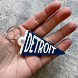 Purdue Custom Acrylic Pennant Keychain: Mustard
