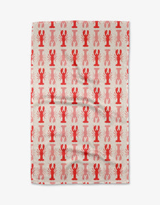 Lobster Stripe Tea Towel