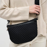 Ethereal - Woven Neoprene Crossbody Bag: Olive