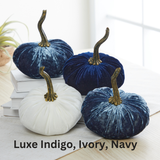 Pumpkin Small Velvet Fall Decor Gift for New Apartment Best: Olive