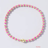 BOHO COLORFUL BALL BEADED BRACELET | 40B5223: Black