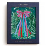 Colorful Bow Wreath Boxed Card Set, Set of 6