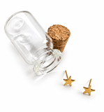 Vintage Deadstock Tiny Gold Star Earrings