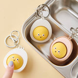 Boiled Egg vs Roasted Egg Clicker Key cap Keychain