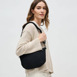 Ethereal - Woven Neoprene Crossbody Bag: Olive