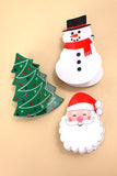 CHRISTMAS TREE SANTA SNOWMAN HAIR CLAW CLIPS | 40H821: CHRISTMAS TREE