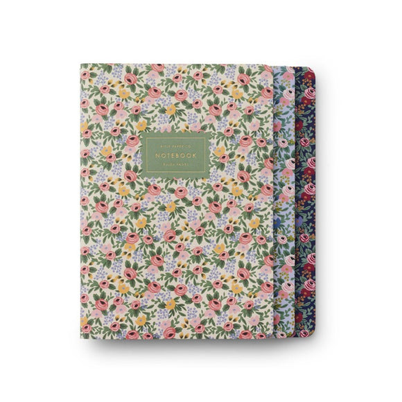 Assorted Set of 3 Rosa Notebooks