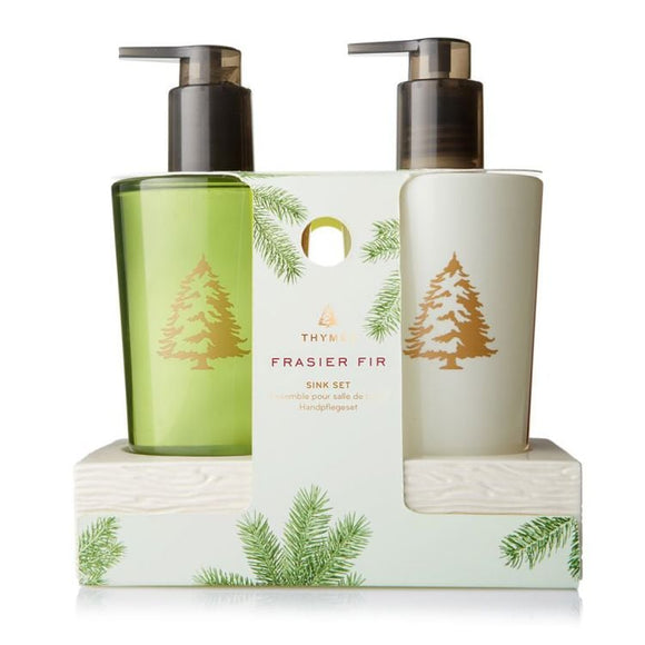 Frasier Fir Sink Set with Ceramic Caddy - Not Available For WA State