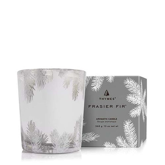 Frasier Fir Poured Candle, 13 oz Silver