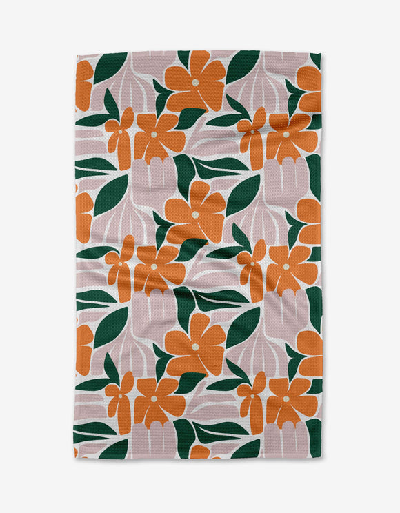 Modern Floral Tea Towel