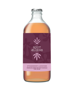 Root Elixirs Sparkling Strawberry Lavender Cocktail Mixer