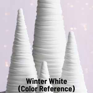 White MEDIUM Velvet Trees