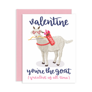 Valentine Goat Card