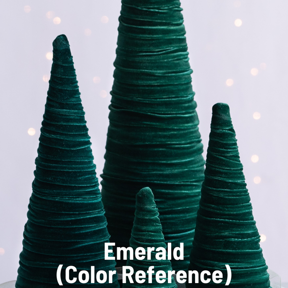 Emerald MEDIUM Velvet Trees