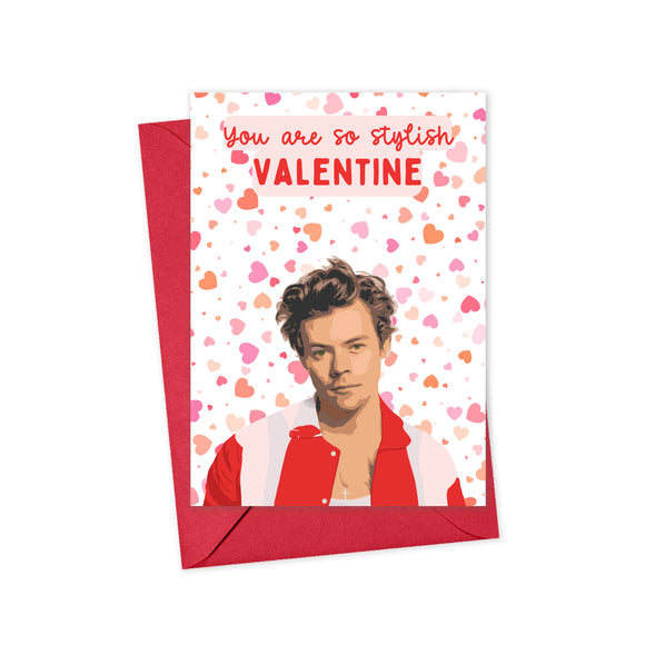 Harry Styles Valentine's Day Card Pop Culture Galentine Card