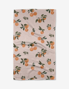 Pretty In Peach Tea Towel