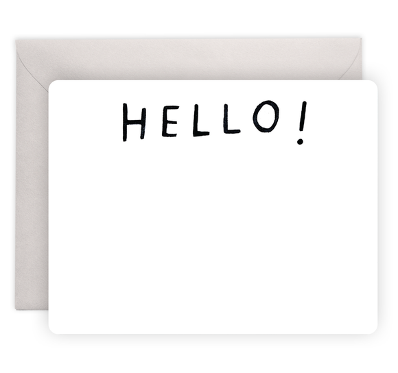 Hello Flat Notes | Boxed Notecards Stationery