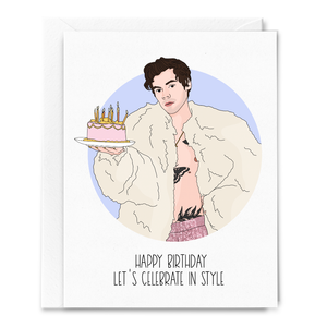 Let's Celebrate in Style Birthday Card