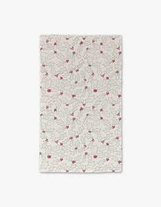 Merry Holly Luxe Hand Towel