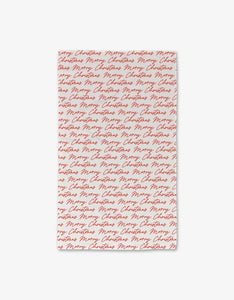 Christmas Greeting Luxe Hand Towel