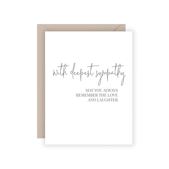 Deepest Sympathy Card