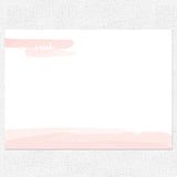 Coral Watercolor Stationery