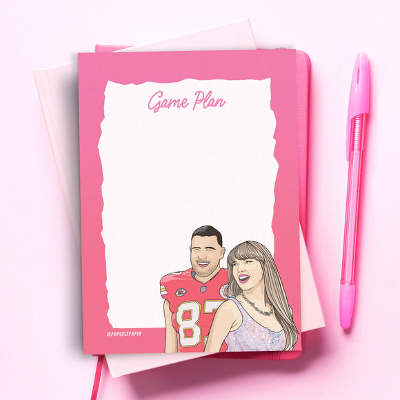 Travis Kelce Taylor Swift Football Pop Culture Notepad