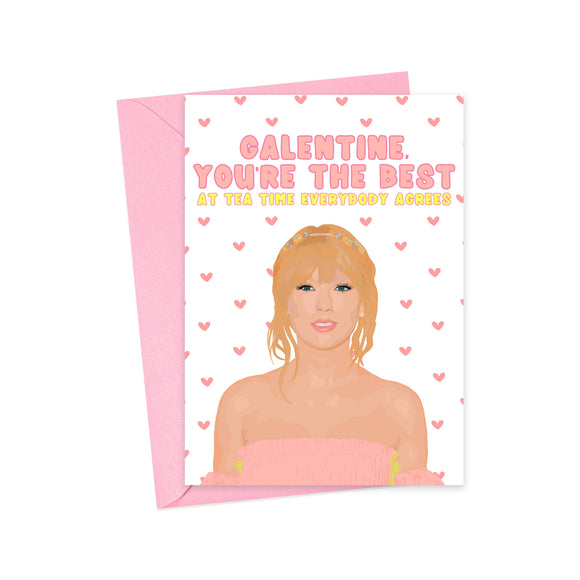 Taylor Swift Galentine's Day Card Pop Culture Galentine Card